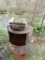 Barrel Stove and 2 Maple syrup pans
