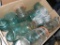 1 box lock top jars green with zinc covers