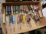 Large boxes of screwdrivers and dast masts