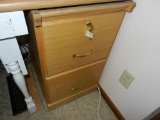 Wooden 2 Drawer file Cabinet