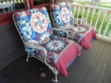 2 Metal Porch Chairs