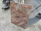 2 Pieces of Granite Brown, Gray Curb