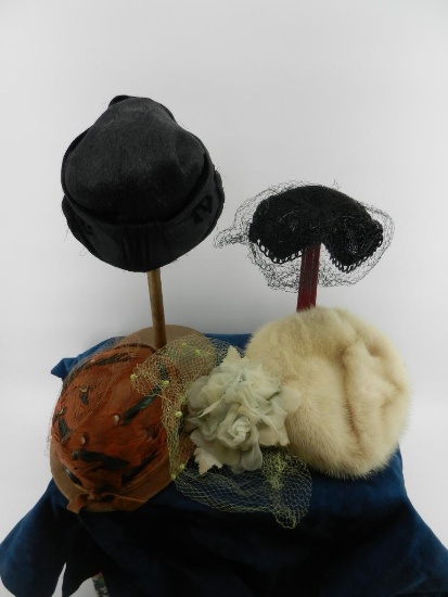 5 Vintage Ladies Hats