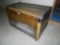 Wooden Tool Chest full of yard games 22 long x 18 deep x 19 high on rollers