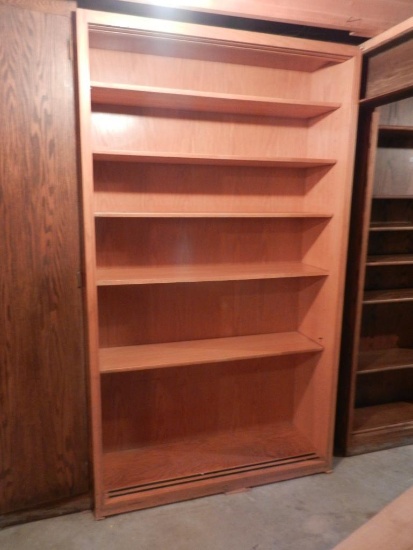 47" wide x 81" tall Wood Adjustable Book Shelf