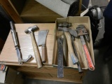Hammers, Hatchet, Nail puller, Pipe Wrench