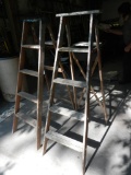 (2) 5' Wooden Step Ladder