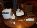 6 piece- Regal Beadmaker, Electric Hand Mixer, Knife, Waffle Iron, Presto Frypan, Air popcorn popper