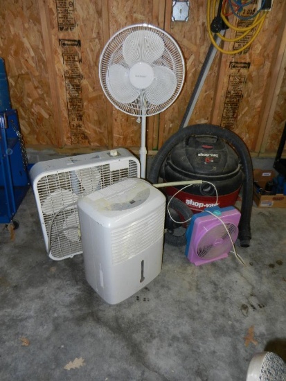 Shop Vac 6hp, Fans, Dehumidifier