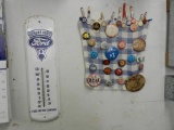 Ford Thermometer, Many Lapel Pin/Button Collection