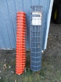 50' New Roll Welder Wire, Orange Snow Fence