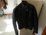 Leather Motorcycle Jacket, Interstate , XL