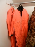 2 Red Hunting Coveralls 1 XL Insulated, 1 XL shell