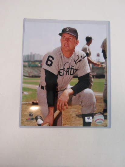 AL KALINE AUTOGRAPHED 8X10 W/ COA