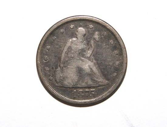 KEY DATE 1875-S SEATED LIBERTY QUARTER