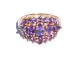 10K GOLD AMETHYST RING 3.6 GRAMS