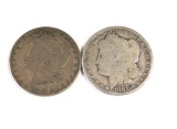 1881-S & 1886-O MORGAN SILVER DOLLARS