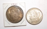 LOT OF 2 1921 MORGAN SILVER DOLLARS