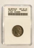 KEY DATE ANACS GRADED EF45 1937-D 3 LEGGED BUFFALO NICKEL