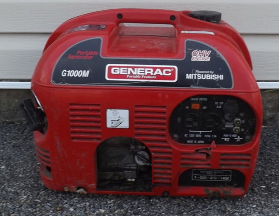 GENERAC PORTABLE GENERATOR G1000M (LOCAL PICK UP ONLY)