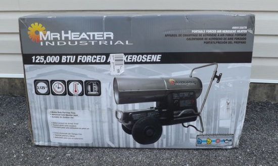 NEW IN BOX 125,00BTU MR. HEATER INDUSTRIAL SPACE HEATER (LOCAL PICK UP ONLY)