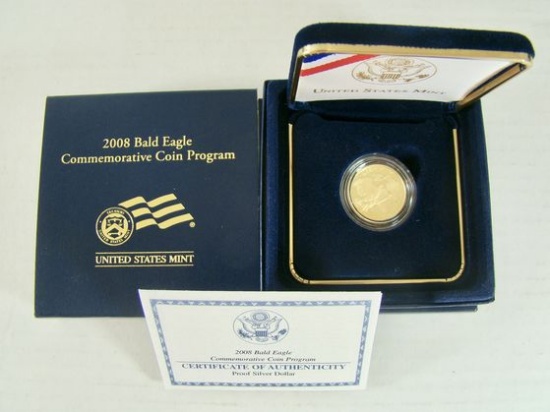 2008 BALD EAGLE COMMEMORATIVE GOLD COIN 8.359 GRAMS