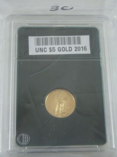 2016 UNC $5 GOLD EAGLE