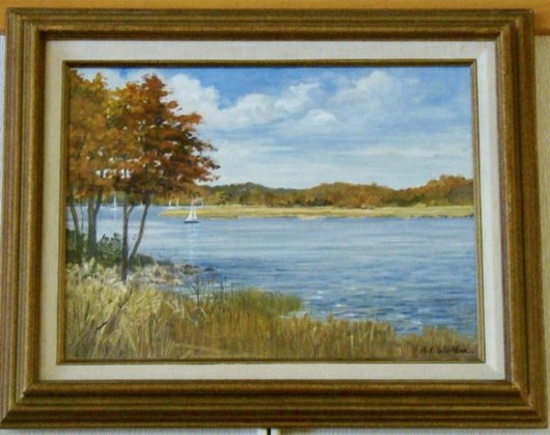 OIL PAINTING BY ARTIST M.L. WORTHER