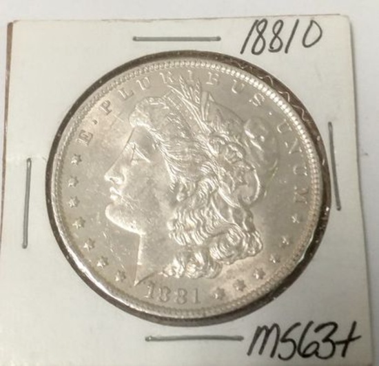 1881-O UNC MORGAN SILVER DOLLAR