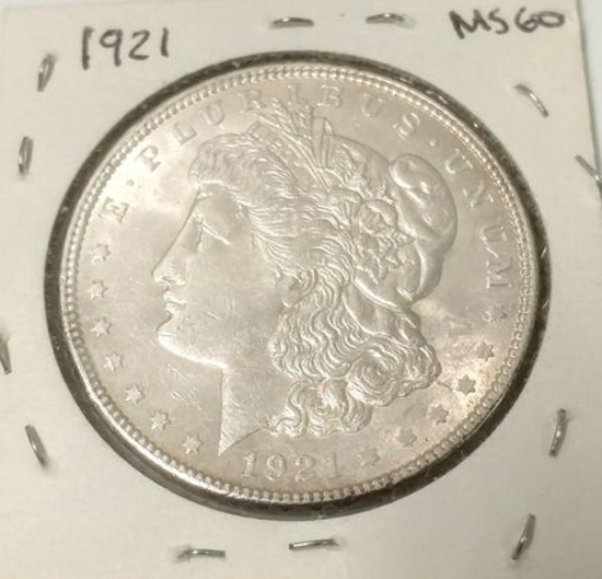 1921 UNC MORGAN SILVER DOLLAR