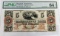 PMG GRADED 64 CHOICE UNCIRCULATED 1850'S HAGERSTOWN BANK $5.00 NOTE