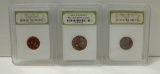 LOT OF 3 GRADED COINS