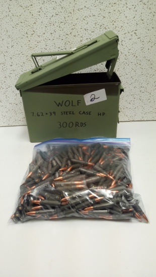 AMMO CAN WITH 300 ROUNDS OF 7.62X39