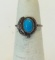 NATIVE AMERICAN TURQUOISE STYLE STERLING SILVER RING