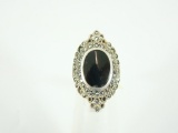 ONYX STERLING SILVER RING