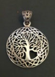 TREE OF LIFE NECKLACE CHARM STERLING SILVER 925