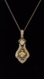 GORGEOUS STERLING SILVER 925 ANTIQUE STYLE FILIGREE NECLACE