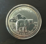 $5 2011 CANADIAN 1 OZ .9999 SILVER ROUND