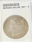 SLABBED MORGAN SILVER DOLLAR 1901-O
