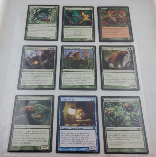 LOT OF 9 MAGIC THE GATHERING CARDS