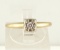 14K YELLOW GOLD DIAMOND SOLITARE RING