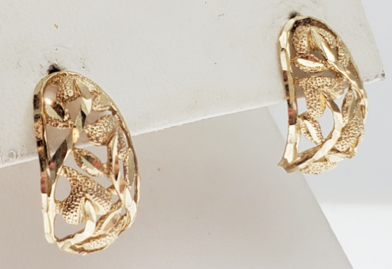 10K YELLOW GOLD EARRINGS