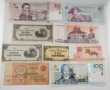 9 PAPER CURRENCIES FROM AROUND THE WORLD