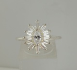 STUNNING STERLING SILVER ENGAGEMT STYLE RING