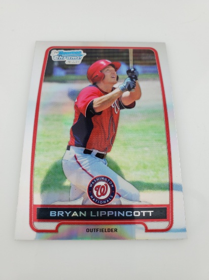 2012 1st Bowman Chrome Card Bryan Lippincott Refractor