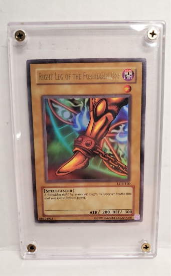 RARE 1996 YU-GI-OH! RIGHT LEG OF THE FORBIDDEN ONE CARD