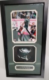 Desean Jackson Autographed 8x10 Picture Framed With Mini Helmet And Plaque