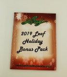 2019 Leaf Holiday Bonus Pack Unopened