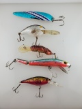 5 Fishing Lures Jointed Thunder Stick Flicker Shad