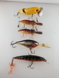 5 Fishing Lures Top 3 Appear To Be Vintage